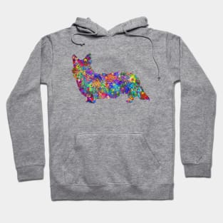 Cardigan Welsh Corgi dog watercolor Hoodie